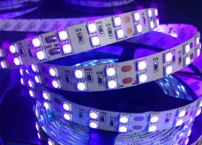 China Tira ULTRAVIOLETA 120 LED de la fila doble ultravioleta ULTRAVIOLETA LED de 365nm 385nm 395nm 405nm 5050 por el metro en venta