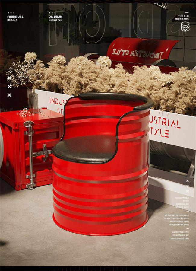 Multiple color options available for the industrial retro sofa set