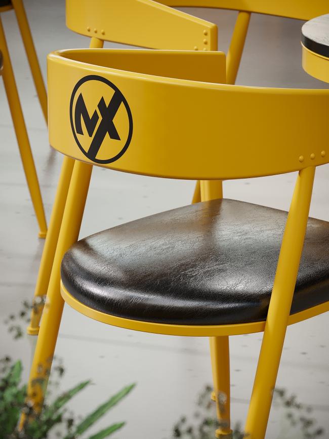 Modern metal furniture set showcasing durability and design
