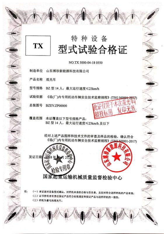 Manufacturer Permit - Qingdao Raysince Industrial Co., Ltd.