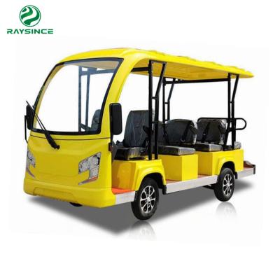 China Raysince China supplier sedan car cheap prices new energy 11 seater electric tourist bus for sightseeing for sale