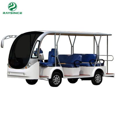 China Wholesale price tourist Bus four wheels electric sightseeing bus 11 seater electric shuttle bus for sale for sale