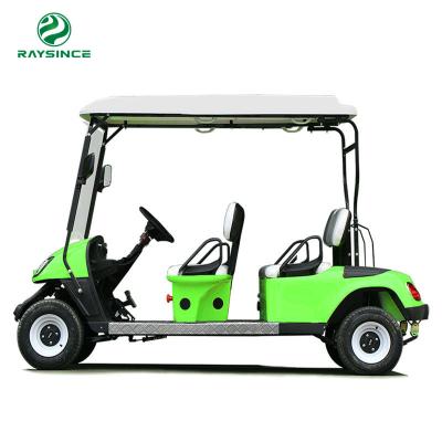 China Raysince China supplier small electric golf carts 2021 Hot sales electric motor golf cart with 4 seats for sale