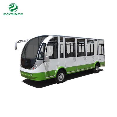 China New energy sightseeing bus 14 seats electric shuttle bus for sale with doors for sale