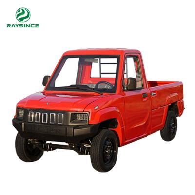 China Qingdao China facotry supply Electric Car 2 Seats Electric Pick Up Car with cargo box for sale