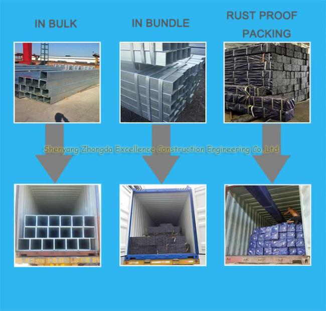 Steel Structure Buildings Hollow Section/ Building Materials Cold Rolled Galvanized Square Tubing