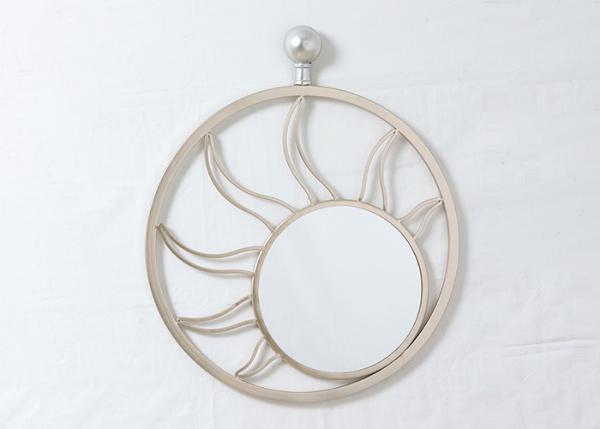 Quality Colored Circular Rose Gold Sun Mirror Wall Decor for sale