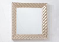 Quality 3D Square Accent Metal Wall Art Mirror for sale