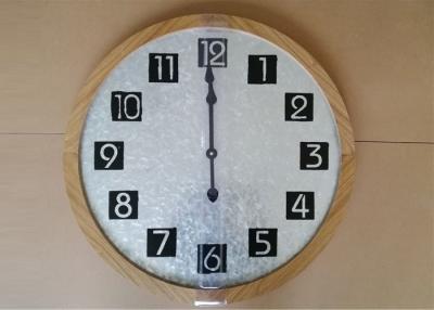 Chine Grande horloge analogue antique circulaire d'art de mur en métal de Digital à vendre