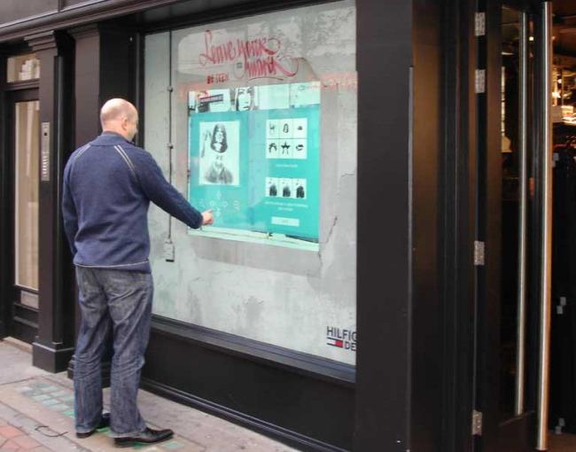 50" Multi touch Interactive Touch screen Foil ,kiosk and advertising player Holographic projection Film