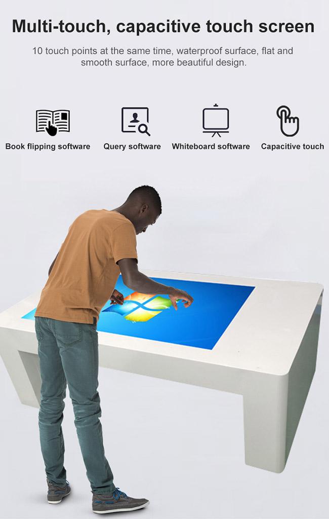 Manufacturer price smart home interactive PC touch screen table for coffee shop advertising