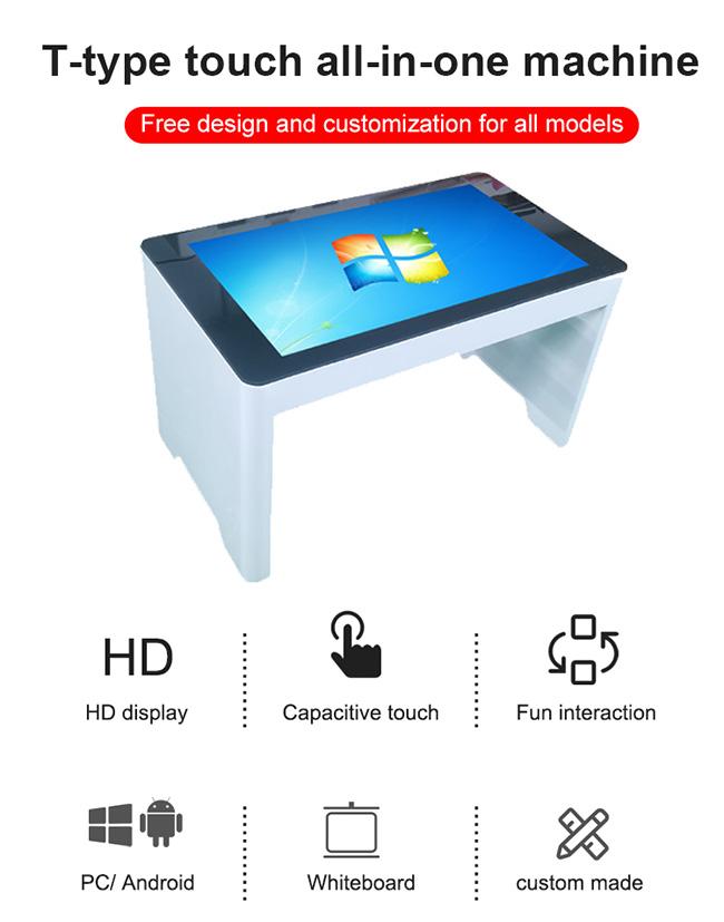 Advertising Kiosks Hd Videos Smart Touch Screen Coffee Table With Capacitive Multi-Touch