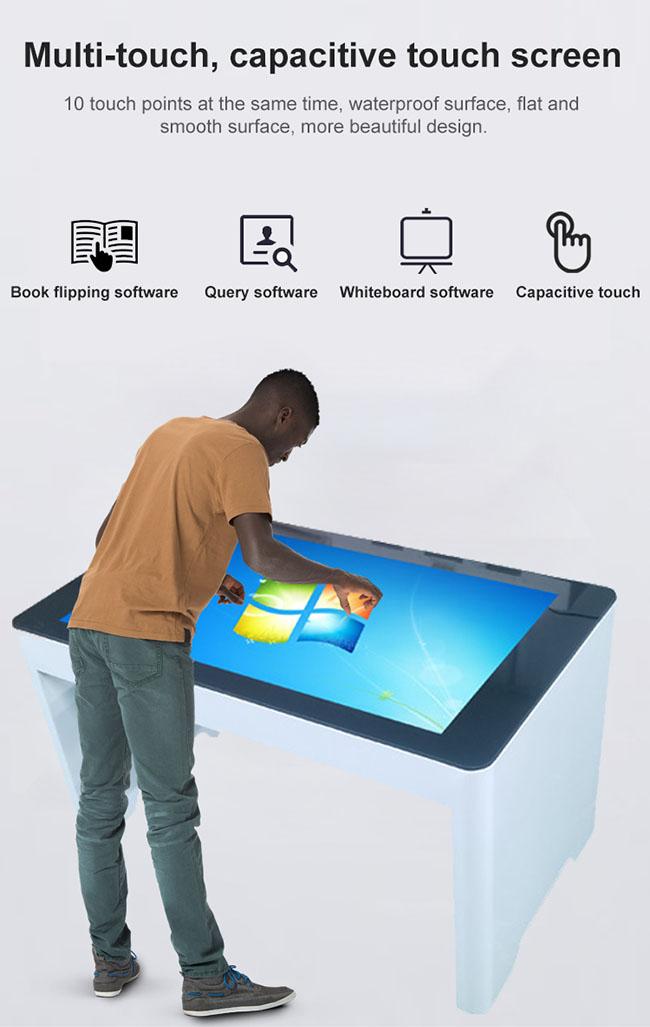 Advertising Kiosks Hd Videos Smart Touch Screen Coffee Table With Capacitive Multi-Touch