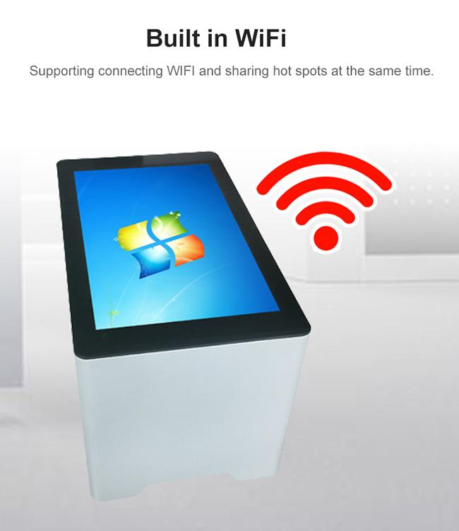 32 Inch Indoor Interactive Smart Touch Screen Coffee Table For Entertainment Industrial PC