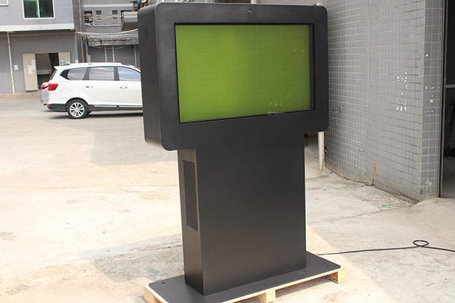 Slim Outdoor Display Floor Standing LCD Monitor Outdoor Electronic Signs Digital Signage Ads Kiosk Waterproof
