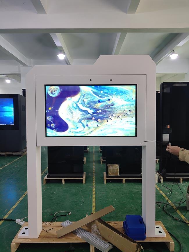 Factory Wholesale Floor Stand Outdoor Capacitive 4K Screen Sunlight Readable Tv Ip55 Exterior Digital Menu Board