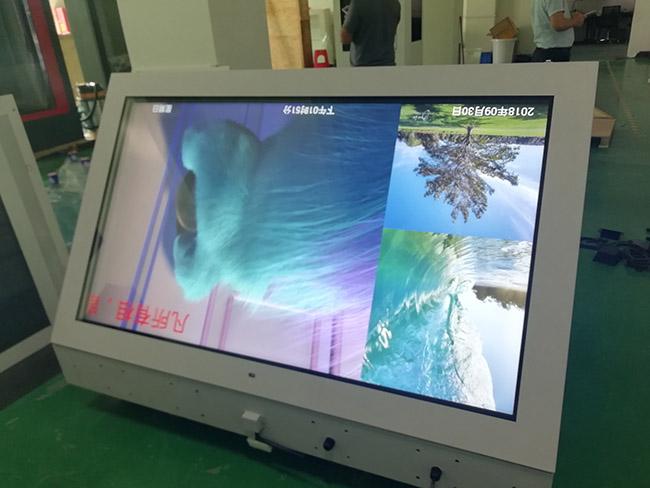 Smart Electronic 65 Inch Shopping Center Advertising Kiosk Standalone Totem Lcd Outdoor Digital Signage Enclosure