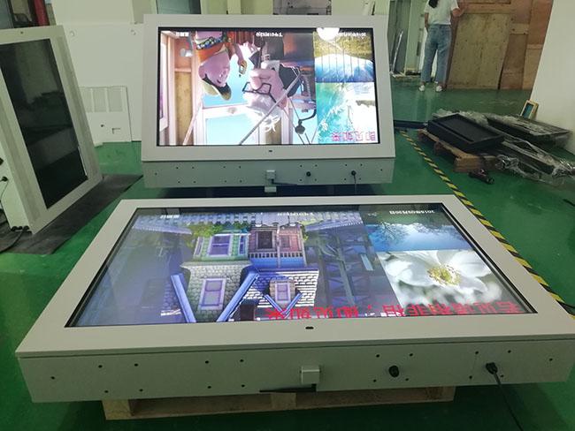 Smart Electronic 65 Inch Shopping Center Advertising Kiosk Standalone Totem Lcd Outdoor Digital Signage Enclosure