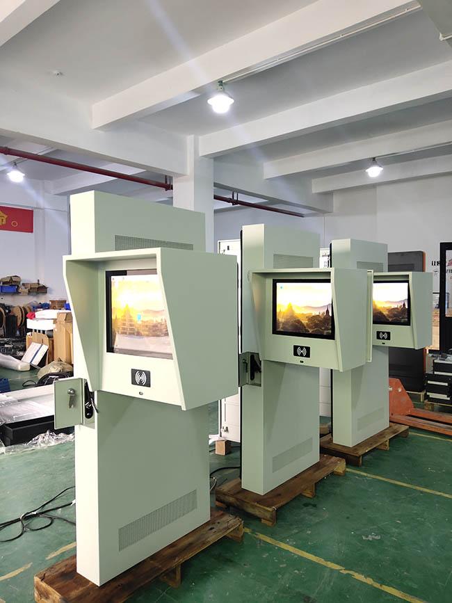 43 Inch Info Capacitive Touch Kiosk Totem Double Side Outdoor LCD Monitor
