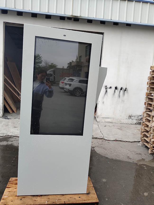 43 Inch Info Capacitive Touch Kiosk Totem Double Side Outdoor LCD Monitor
