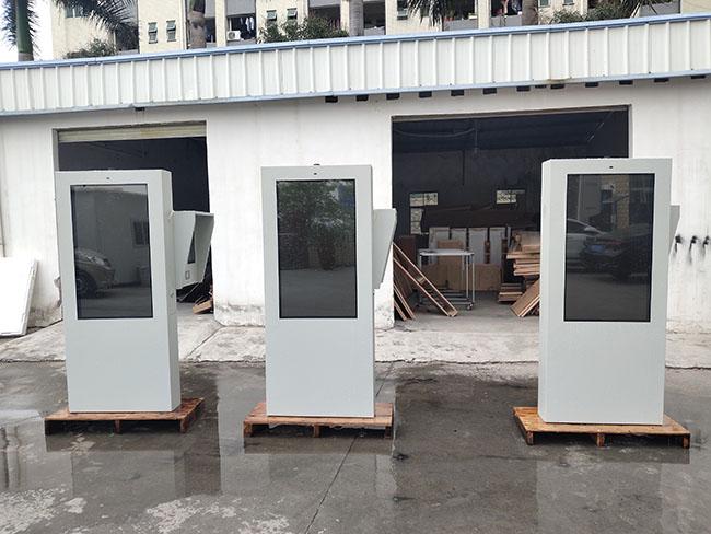 43 Inch Info Capacitive Touch Kiosk Totem Double Side Outdoor LCD Monitor