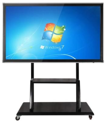 China 55 Inch Floor Stand Movable Interactive Flat Panel Support Windows/Android For Teaching for sale