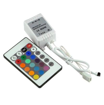 China 24 Key Infrared LED Strip Light Controller Dimmer RGB for sale