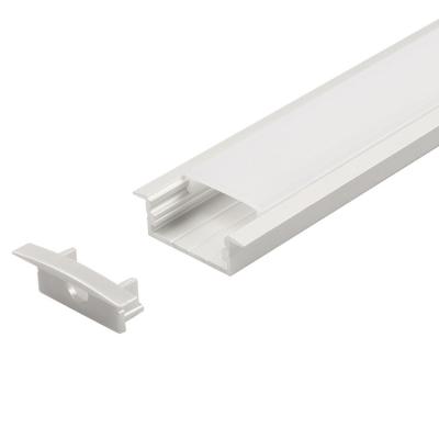 China Recessed LED Strip Profile Aluminum Extrusion Channel SMD 2835 5630 for sale
