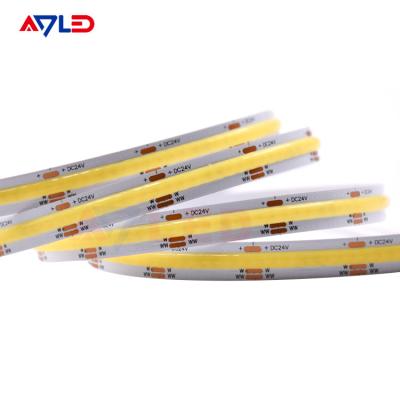China No Dots Flexible LED Tape Light Waterproof IP65 Tunable White CCT COB LED Strips For Room for sale