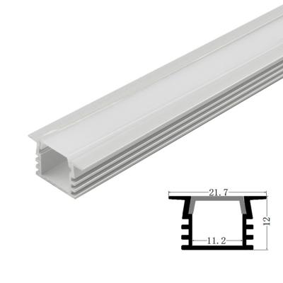 China 1612B Recessed LED Profiles & Extrusions With End Caps for sale