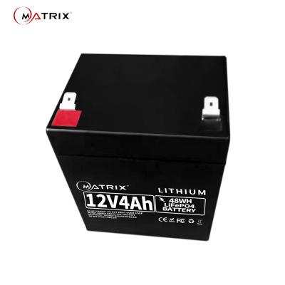 China 12V 4Ah Lithium LiFePo4 Deep Cycle Rechargeable Battery For Solar System for sale