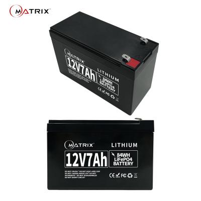 China 12 Volt Lithium Iron Phosphate Battery 12v 7ah For UPS Lead Acid Battery Replacement for sale