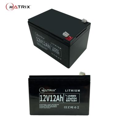 China 12 Volt 12ah Lithium Battery Deep Cycle Pack 144wh From Matrix for sale
