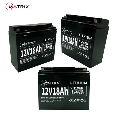 China Long-Life Maintenance Free Lifepo4 Battery Pack 12v 18ah For CCTV / Soalr / UPS for sale