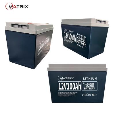 China Waterproof Lifepo4 12V 100ah Lithium Ion Batteries Pack For RV Marine Solar System for sale