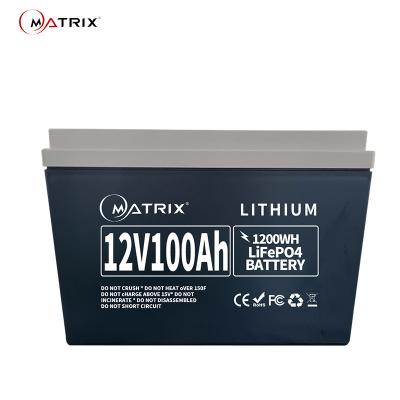 China Environmental Friendly 12v 100ah LiFePO4 Battery Deep Cycle For Home Energy Storage for sale