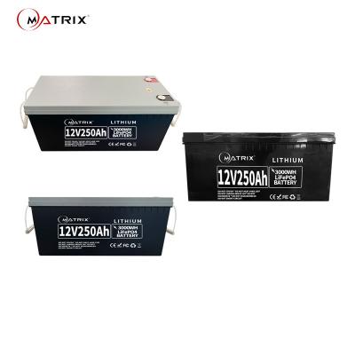 China Lifepo4 Replacement Lithium Battery For Back-Up Power System 12V250AH From MATRIX for sale