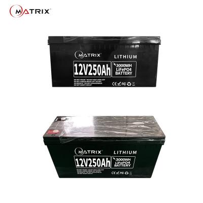 China Matrix Lifepo4 Li Ion Battery Solar Deep Cycle 3000wh 12volt Pack for sale