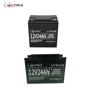 China 12V24Ah Deep-Cycle Lifepo4 Battery SLA Replacement For Servers Backup Power for sale
