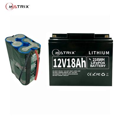Chine Batterie au lithium 12v rechargeable 12.8v 18ah Lifepo4 Li-Ion Battery Pack à vendre