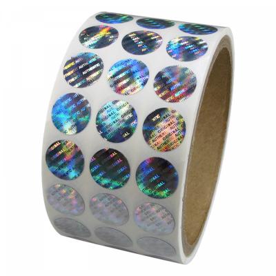 China Custom Adhesive Hologram Label Holographic Security Labels Stickers for sale