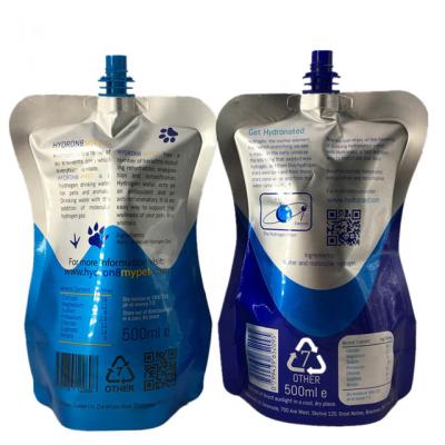 中国 グラビア印刷110ミクロンはジュースの口の袋の再使用可能なベビーフードの袋LDPEを印刷する 販売のため