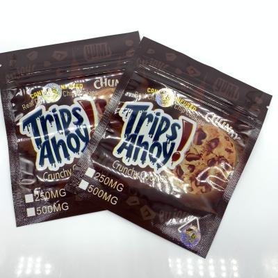 China O zíper de Chip Cookie Empty Edible Bags 500mg do chocolate levanta-se o malote do alimento à venda