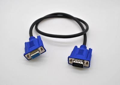 Chine Le câble de Digital VGA du noir a adapté le câble aux besoins du client de Digital VGA (mâle à la femelle) pour l'ordinateur/Macbook/moniteur à vendre