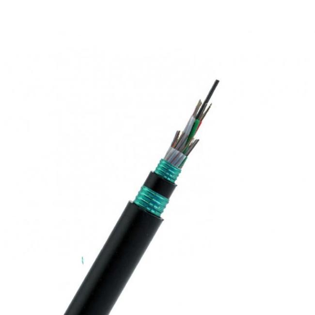 Close-up view of GYTS53 cable components and construction details