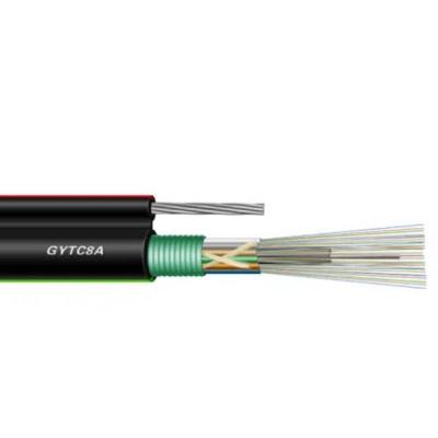 China cuadro de fibra óptica 8 cable del cable GYTC8A del solo modo de 48Core G652D de la fibra óptica con el mensajero de acero en venta
