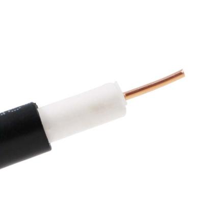 China V75-7 Cable Line-Of-Sight Bare Copper Male RG6 RG11 RF CATV Black Aerial for sale