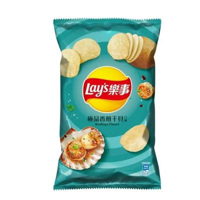 China Exclusive Exporter's Pick: Lays Pan-Seared Scallops Potato Chips - 34g - Enhance Your Asian Snack Assortment for sale