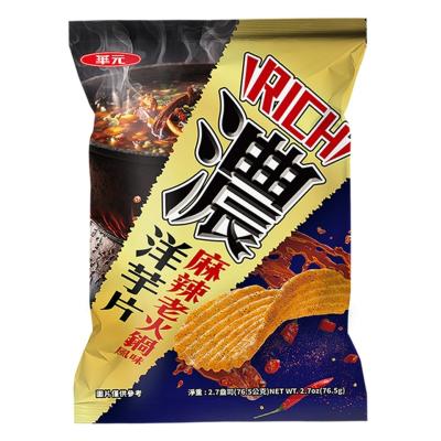 China 2024 Hot Sale Thick Spicy Hotpot  76.5G /10 Bags- Asian Snack Brand Wholesale-Veggie Snack for sale