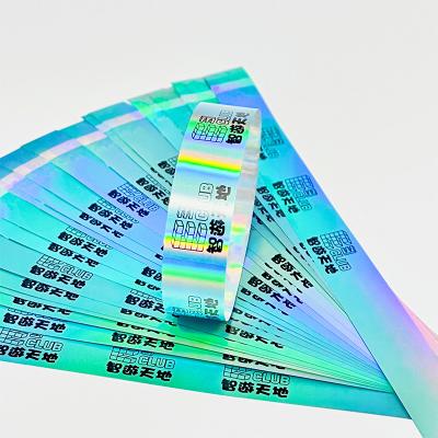 China Eco Friendly Glitter Wristbands , Holographic Laser Printing Wristband for sale